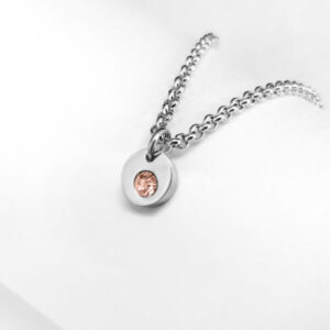 PONYTAIL & CO HANGER MINI CRYSTAL PEACH