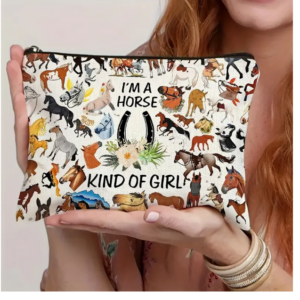 Paarden make-up tas